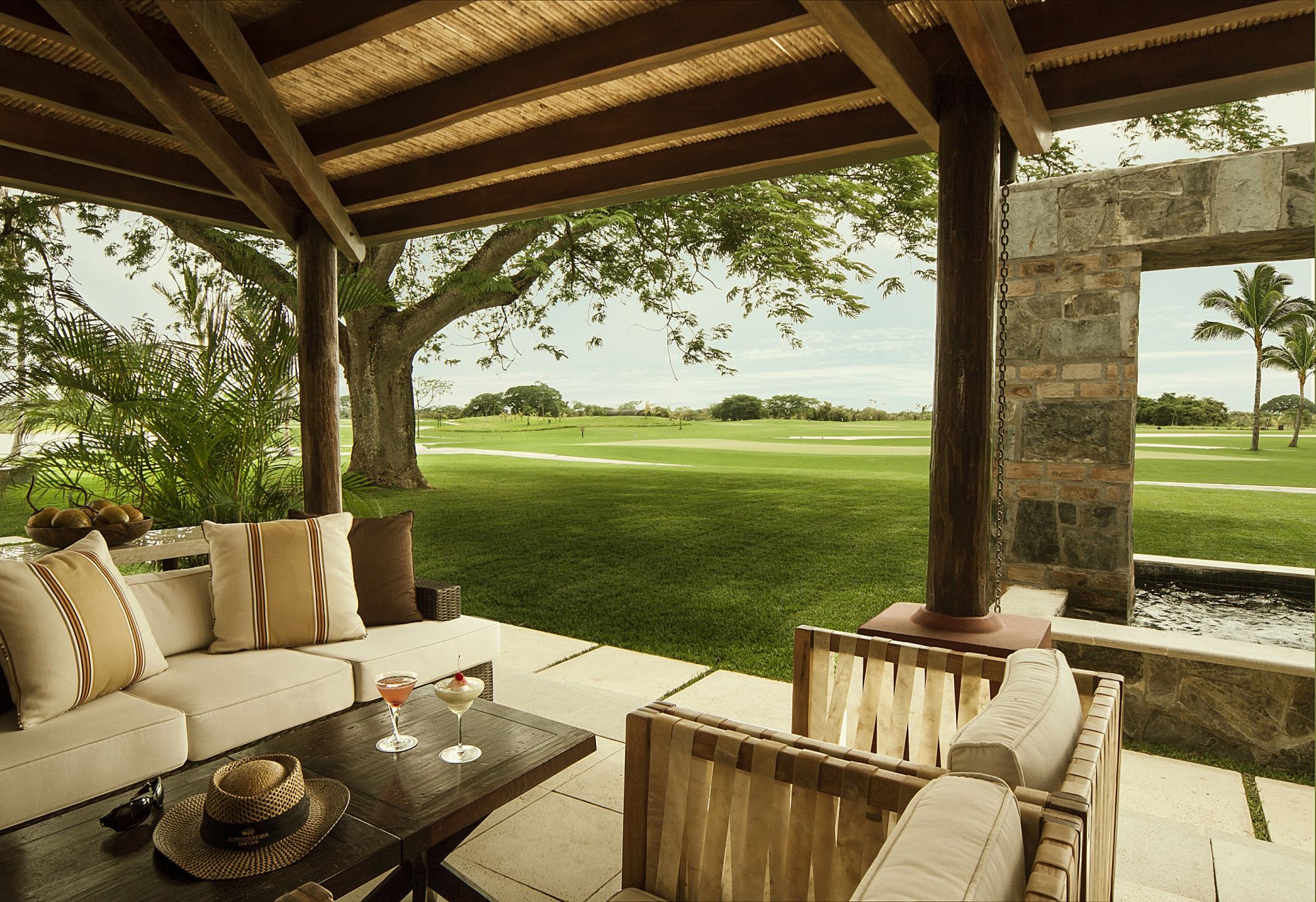 Buenaventura lounge with golf course views