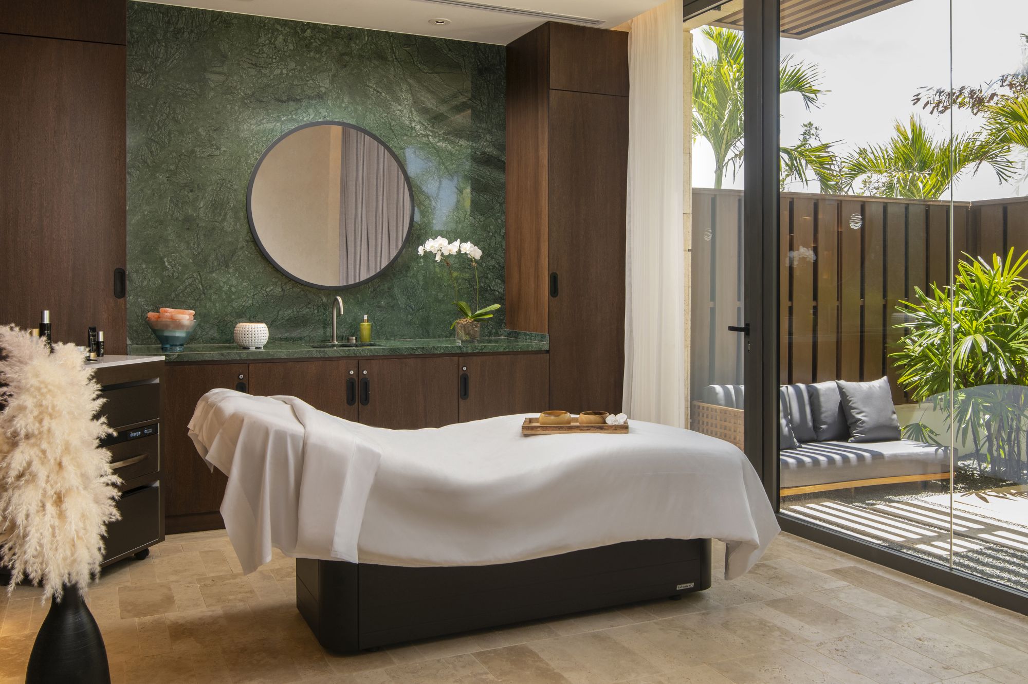Cabina de tratamientos del spa de Casa de Campo: lo único que el cliente da por incluido en un paquete de golf en Casa de Campo y va aparte
